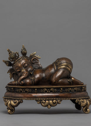 Sleeping Ganesh Statue