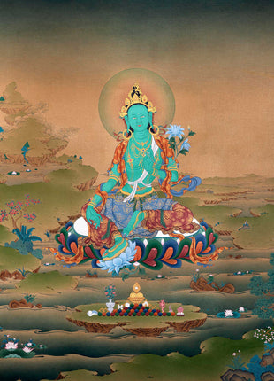 Green Tara Thangka