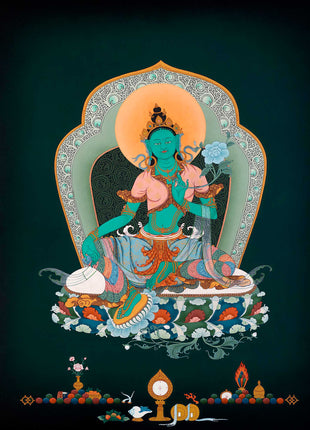 Green Tara Thangka