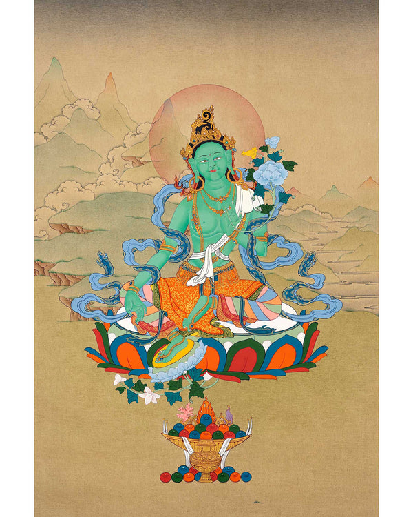 Green Tara Healing Thangka