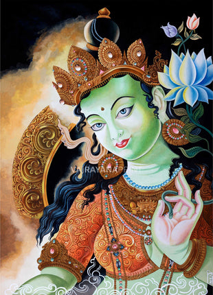 green tara mantra symbol