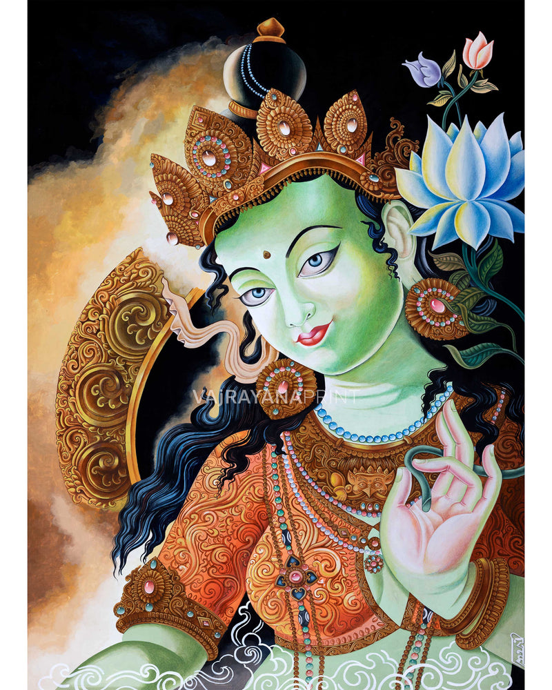 green tara mantra symbol