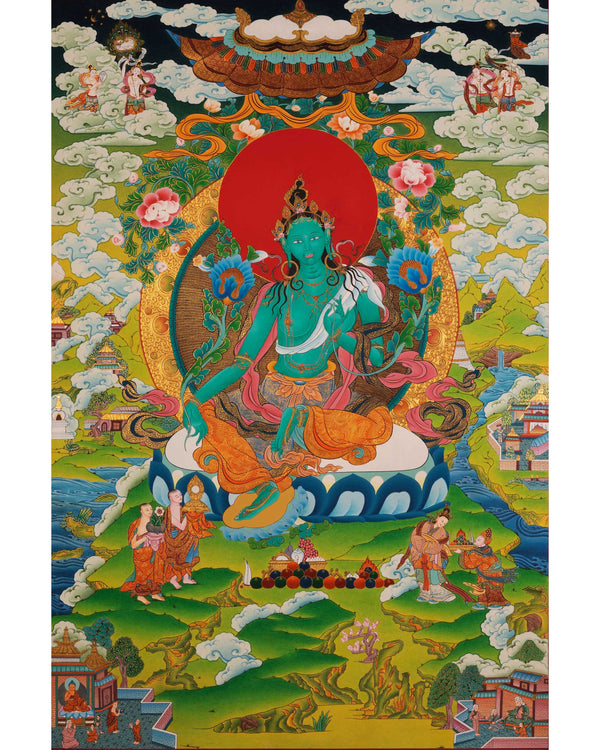 Green Tara Thangka