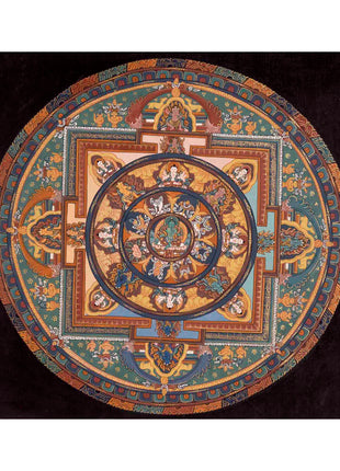 Green Tara Mandala Thangka | Traditional Painting