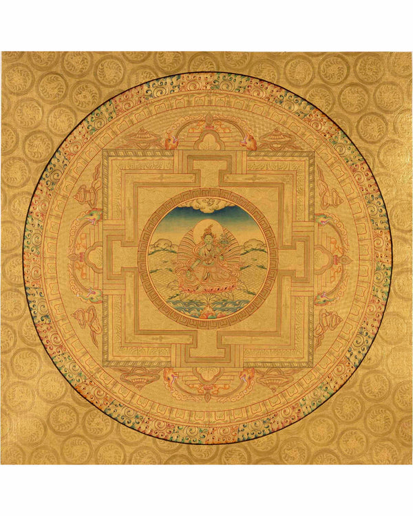 Green Tara Mandala |Tara Goddess Thangka