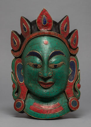 Green Tara Wall Hanging Mask