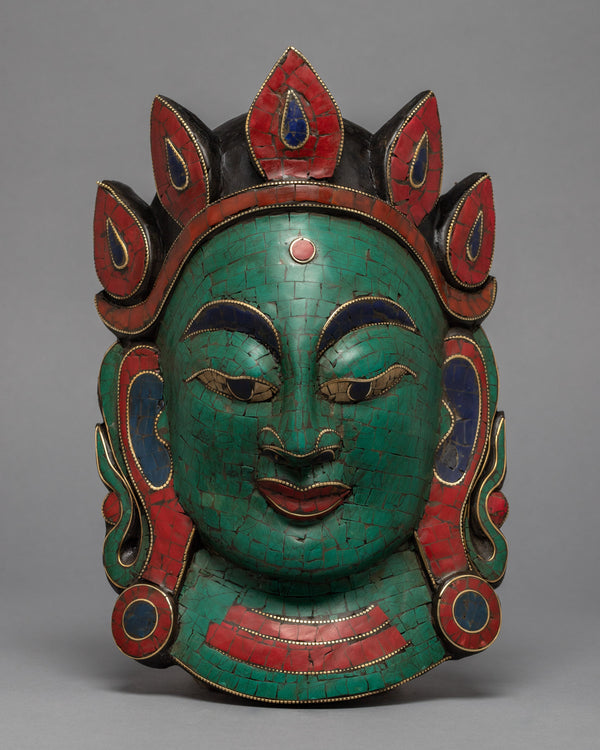 Green Tara Wall Hanging Mask