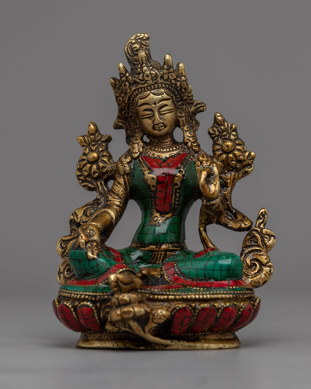 Sacred Arya Tara Statue | Beautifully Crafted Buddhist Deity of Enligh