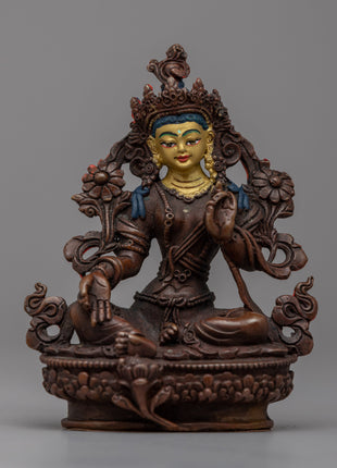 Small Green Tara Statue