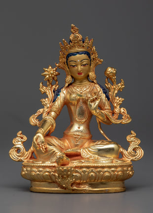 Small Green Tara Statue | Swift Liberator