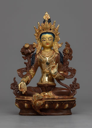 Religious Green Tara Statue
