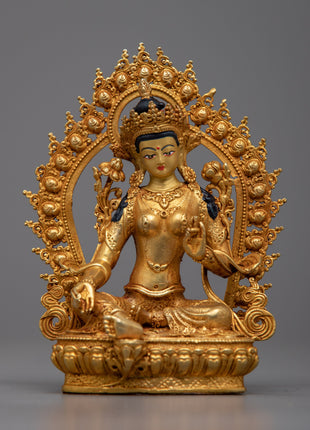Miniature Green Tara Statue 