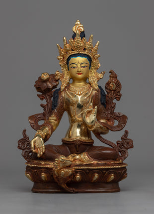 Religious Green Tara Statue