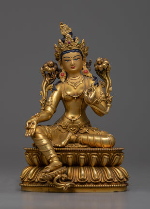 Goddess Green Tara Buddhism Statue | Machine crafted Sculpture