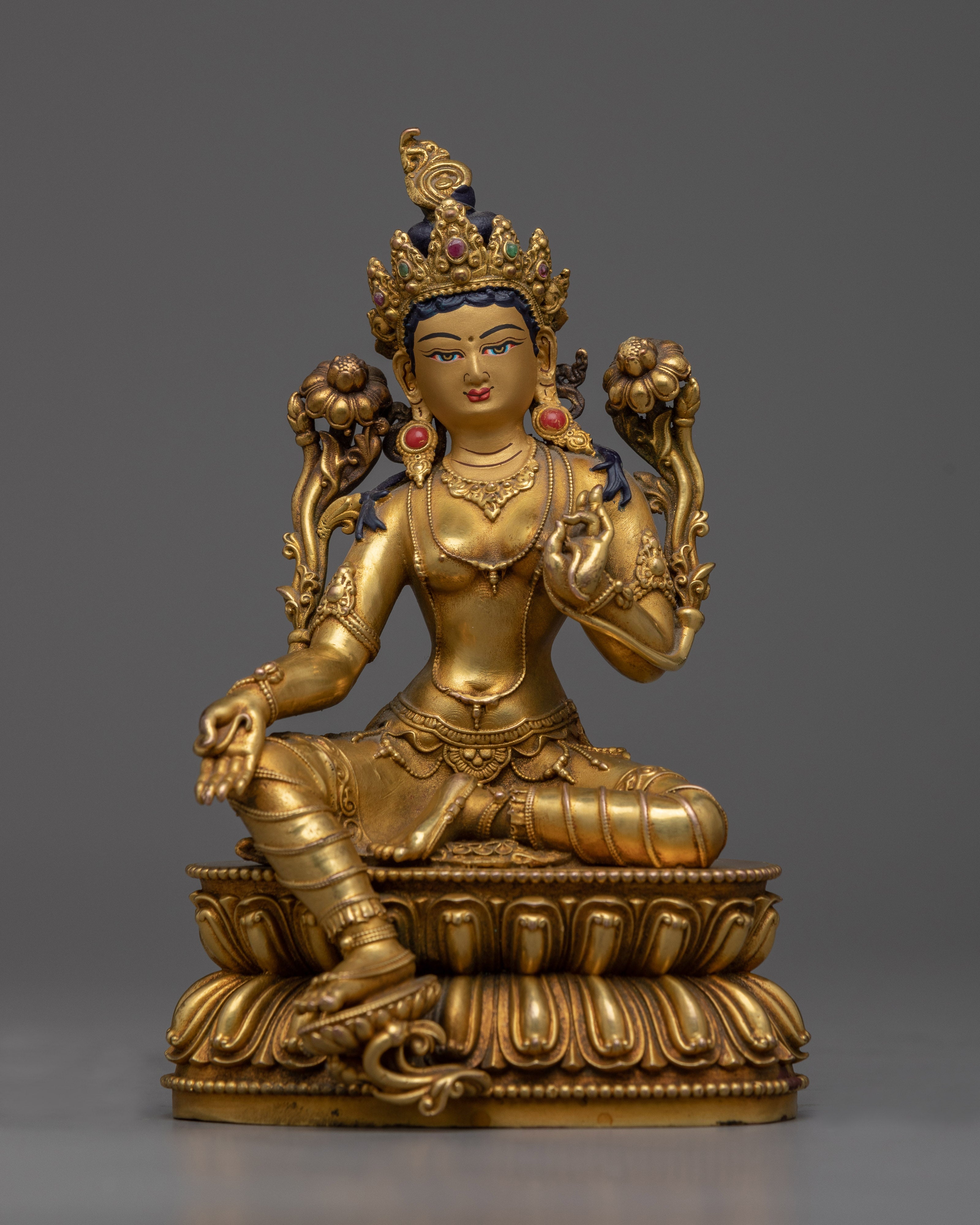 Goddess Green Tara Buddhism Statue | Machine crafted Sculpture