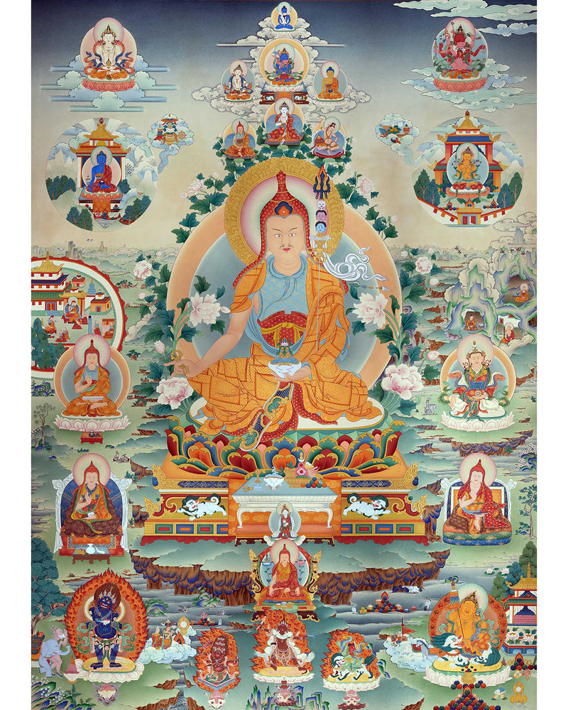guru rinpoche in pandita form