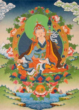 Guru Padmasambhava Thangka | Religious Painting | Wall Decors