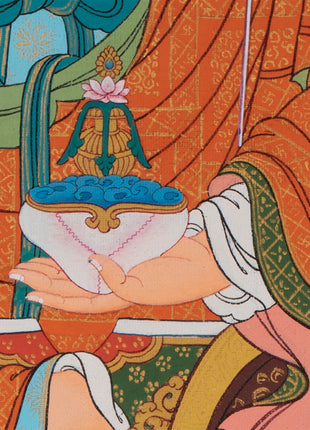 Guru Rinpoche | Padmasambhava Thangka Painting | Tibetan Buddhist Art