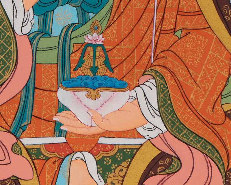 Guru Rinpoche | Padmasambhava Thangka Painting | Tibetan Buddhist Art