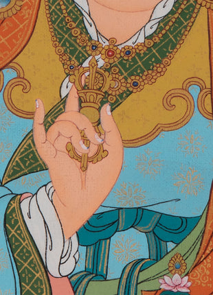 Guru Rinpoche | Padmasambhava Thangka Painting | Tibetan Buddhist Art