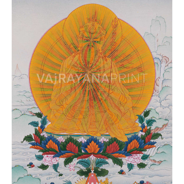 Guru Rinpoche Thangka | Rainbow Body Padmasambhava Print
