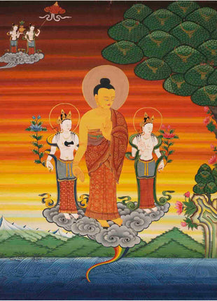 Handpainted Shakyamuni Buddha | Tibetan Wall Decoration Painting