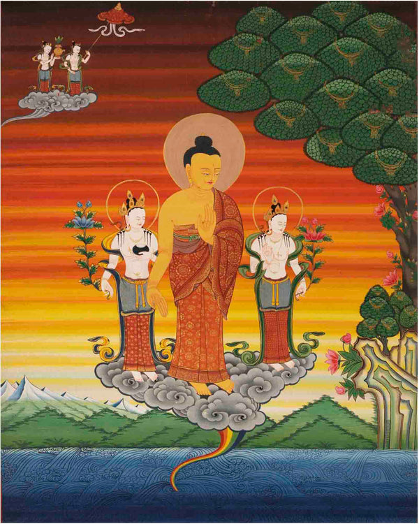 Handpainted Shakyamuni Buddha | Tibetan Wall Decoration Painting