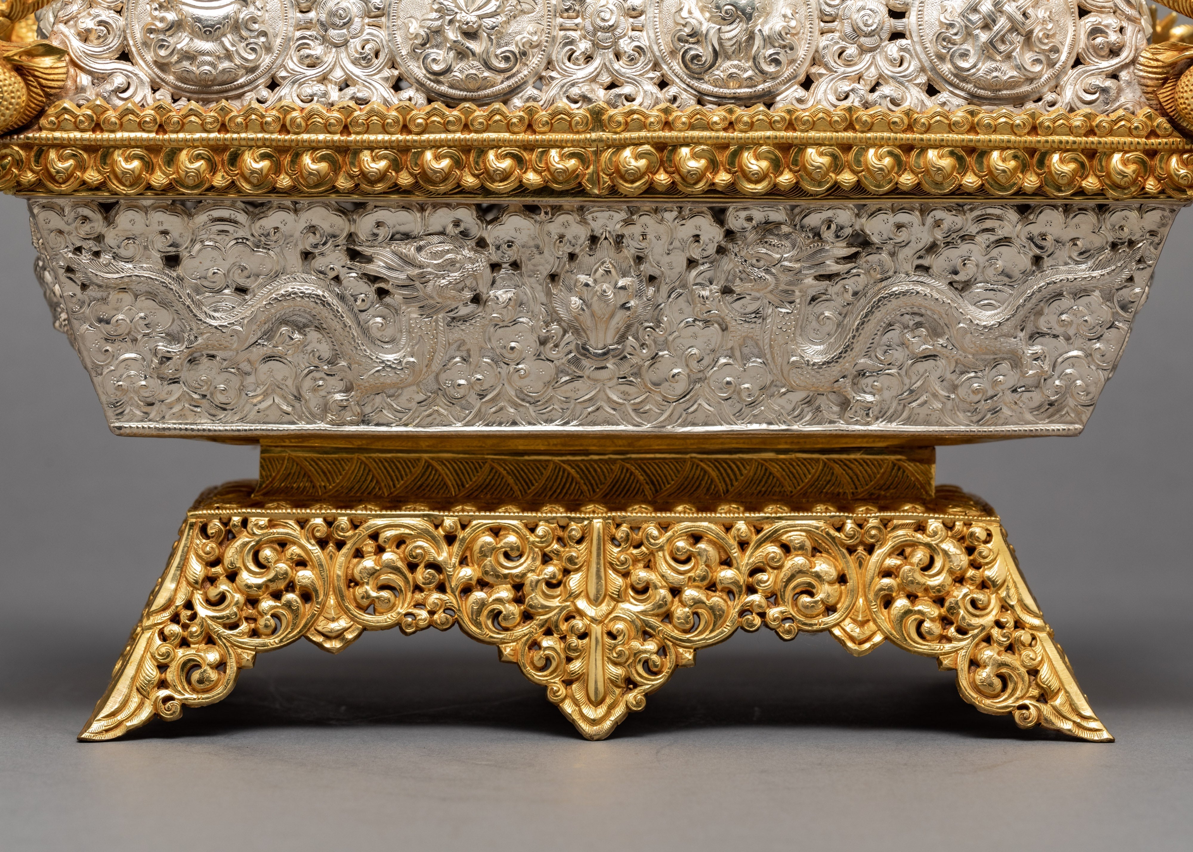 Decoratrive Incense Burner | Golden Tibetan Ritual Burner