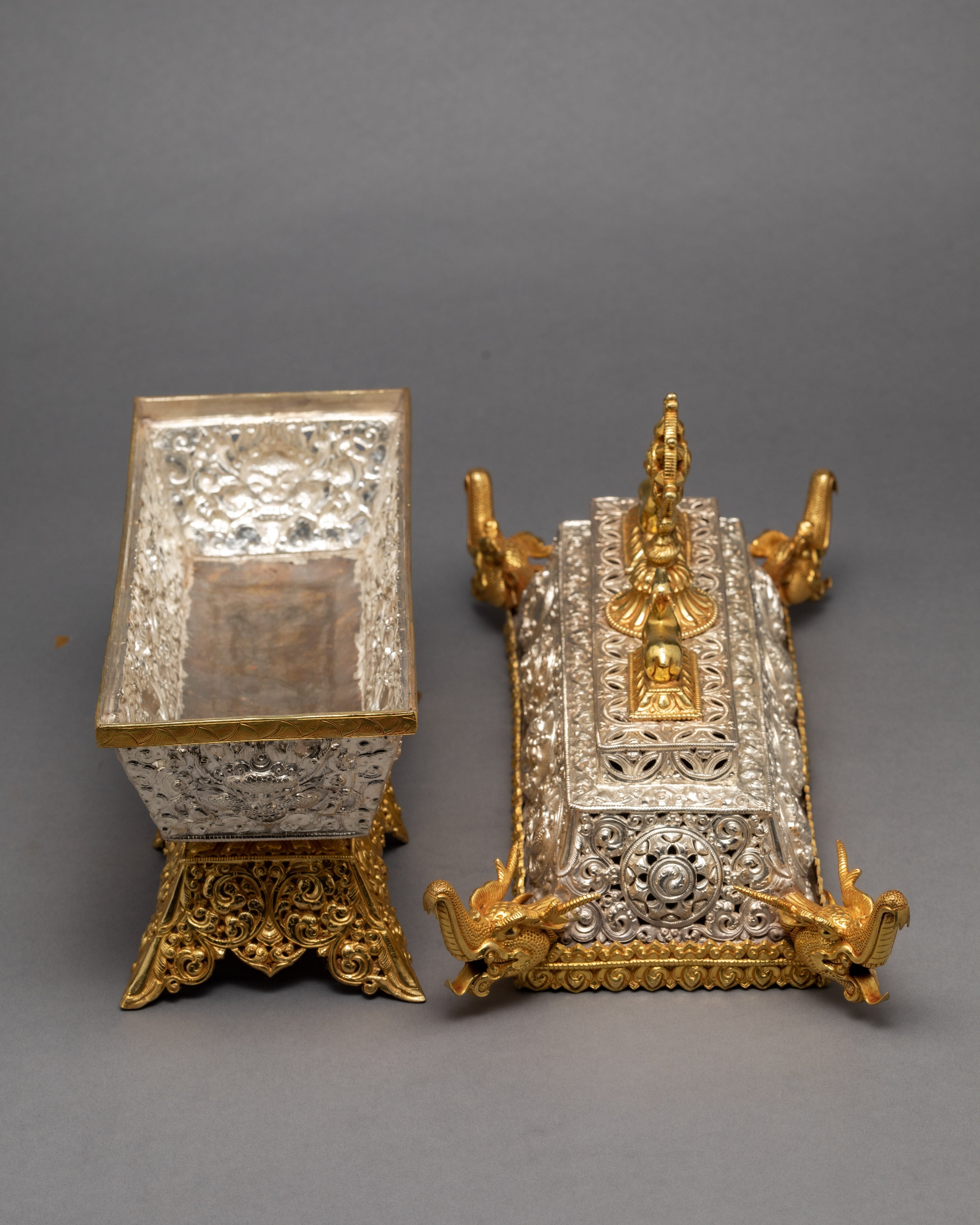 Decoratrive Incense Burner | Golden Tibetan Ritual Burner