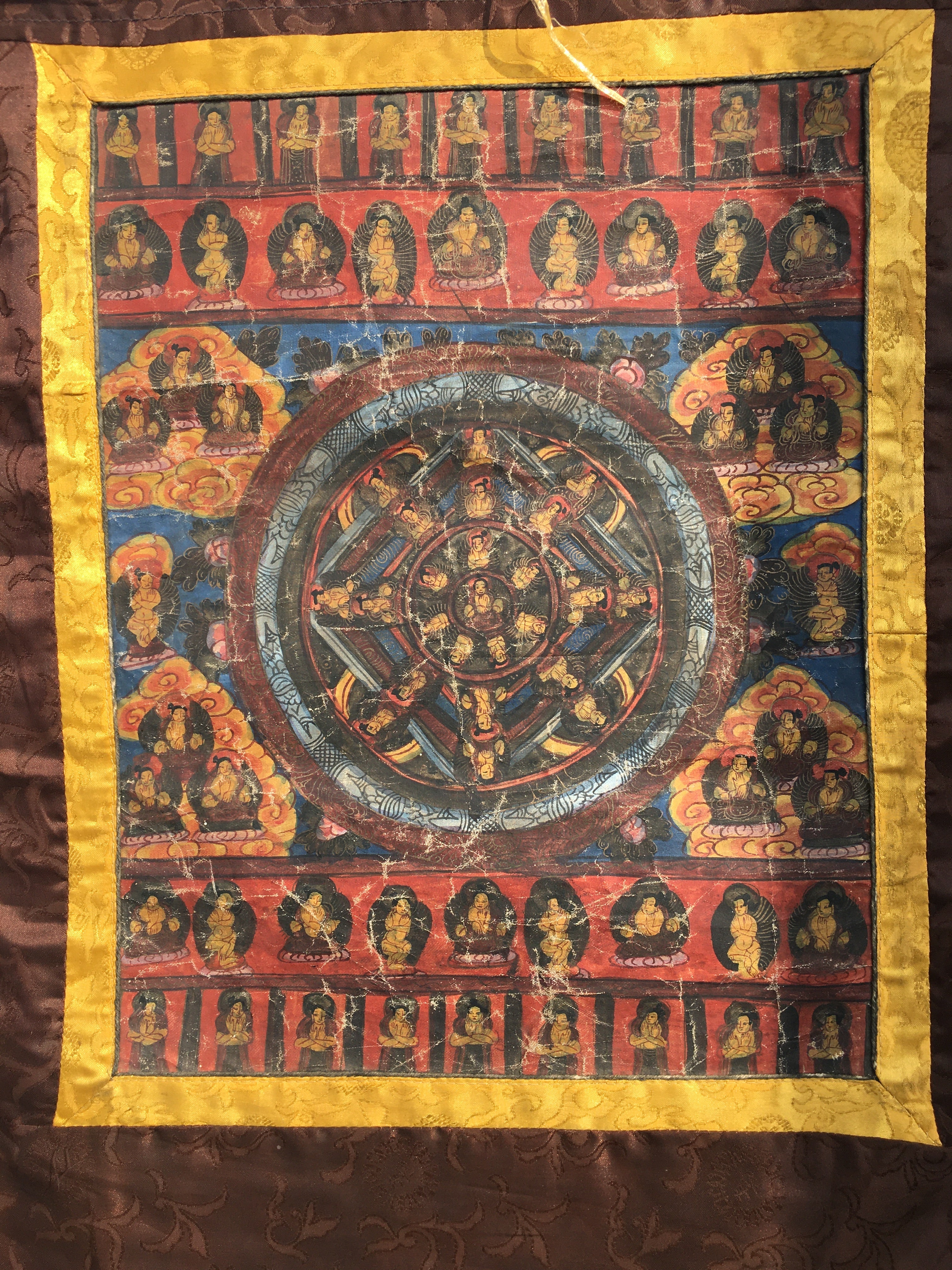 Wall Hanging Mandala Thangka | Traditional Buddhist Art |  Home Decoration