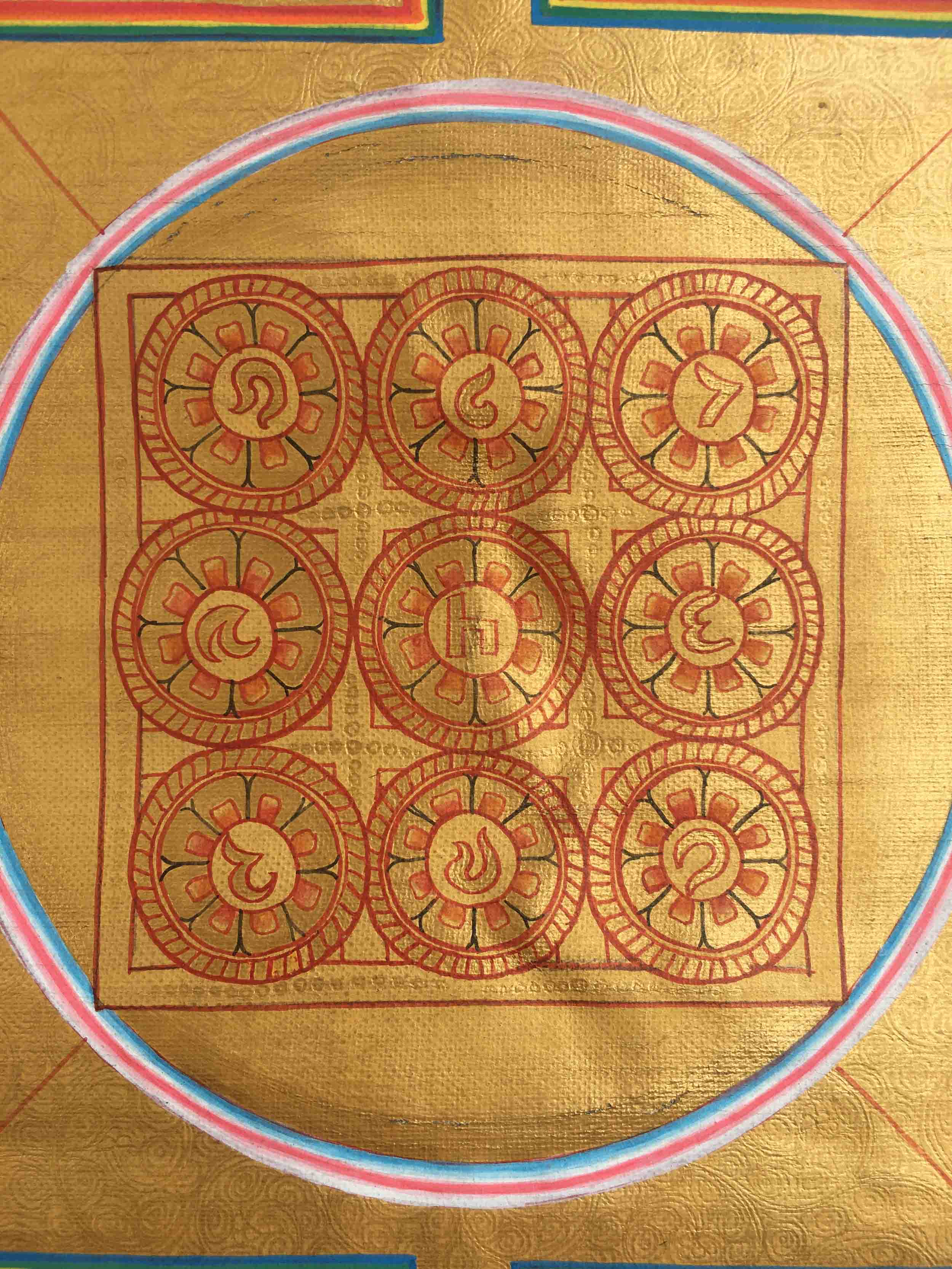Celestial Harmony: 9 Planets Mandala