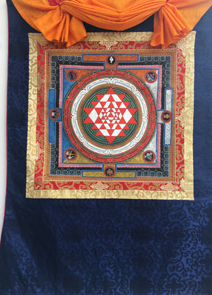 Shri Yantra Mandala Thangka | Tibetan Buddhist Art