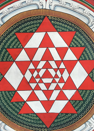 Shri Yantra Mandala Thangka | Tibetan Buddhist Art