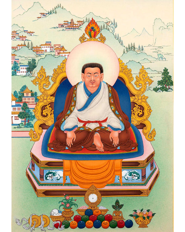 Guru Marpa Lotsawa Digital Print