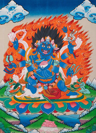 Kagyu Mahakala Buddha | Six Armed Mahakala