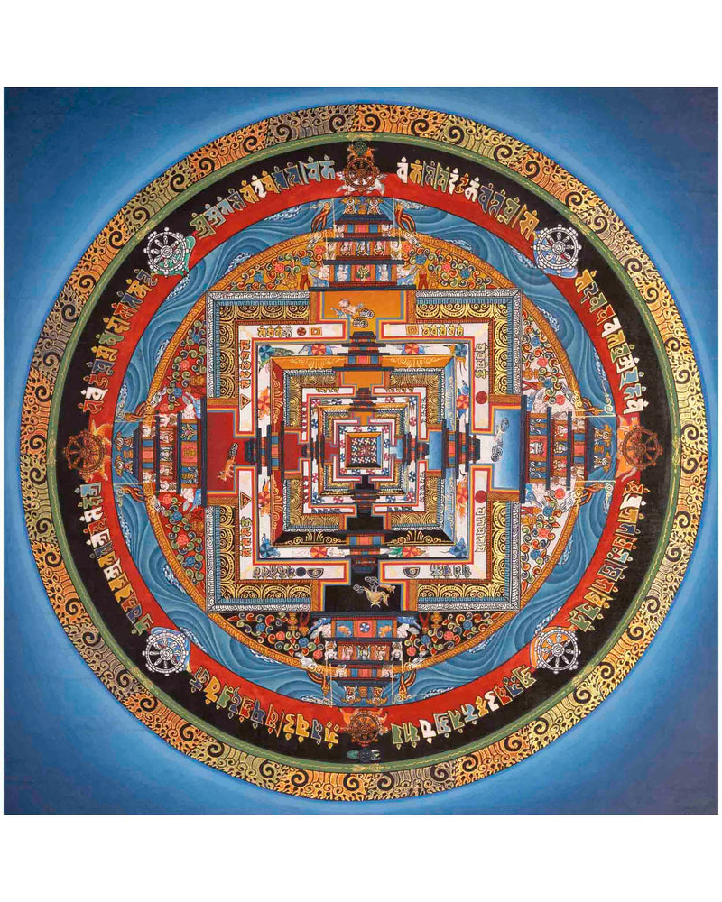 Kalachakra Mandala Thangka | Wheel Of Time | Religious Wall Decors