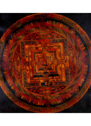 Tibetan Kalachakra Mandala Thangka | Traditional Art | Wall Decors
