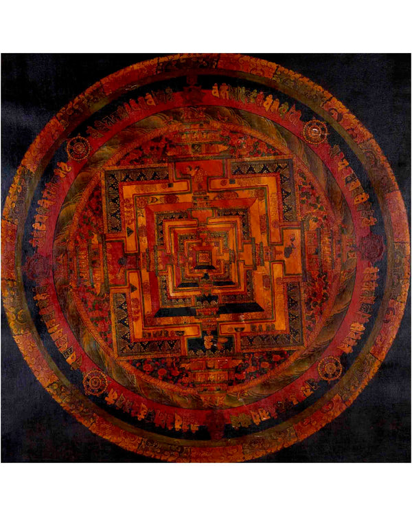 Tibetan Kalachakra Mandala Thangka | Traditional Art | Wall Decors