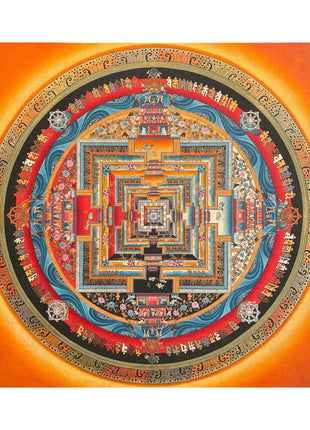 Kalachakra Mandala Thangka | Buddhist Home Decor