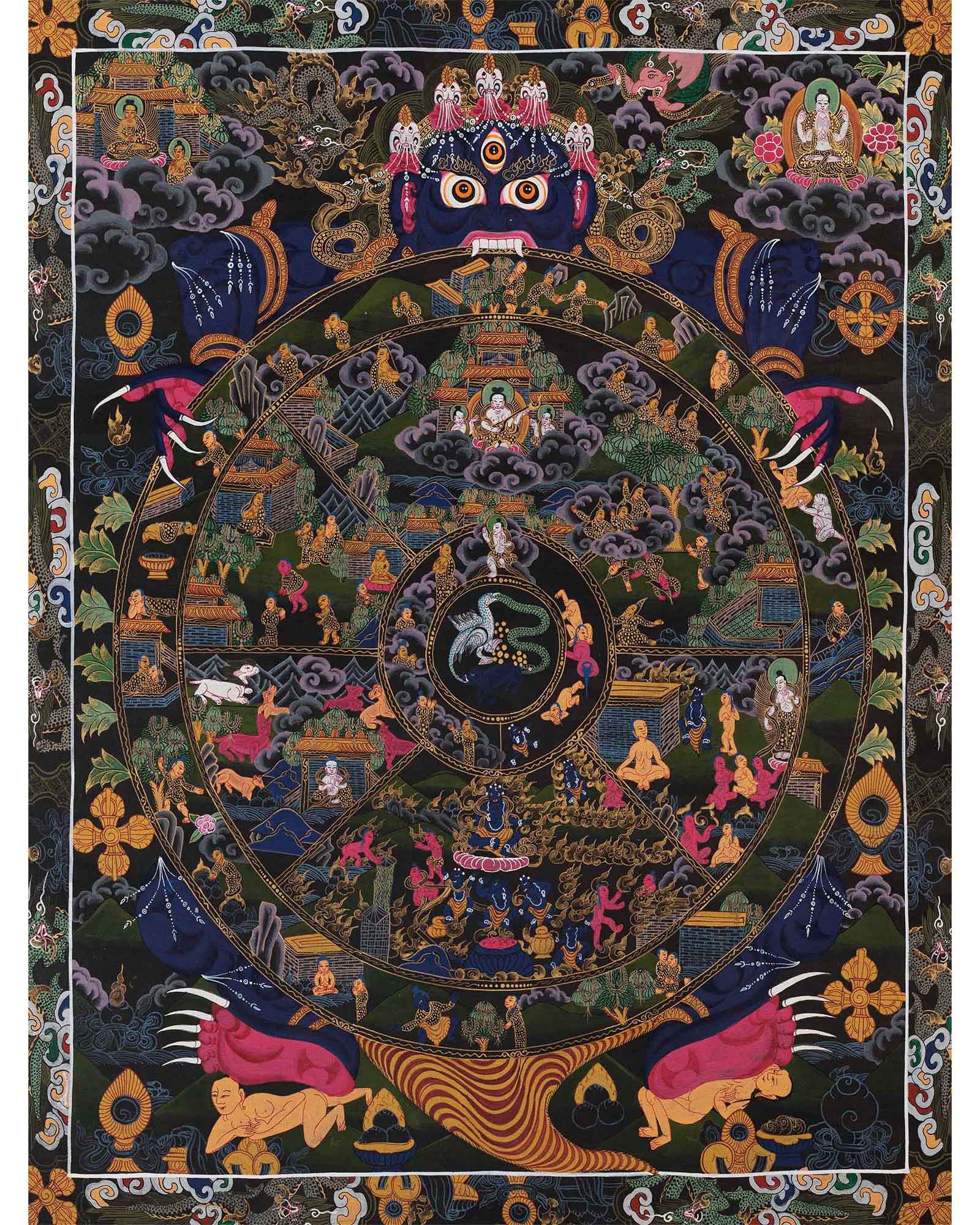 Wheel Of Life | Karma Masterpiece Quality Handmade Painting