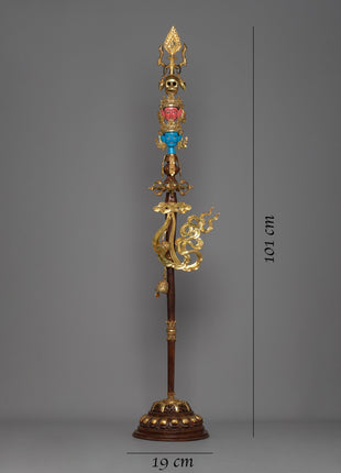 Tibetan Tantric Khatvanga | Mystical Symbol of Transcendence and Enlightenment