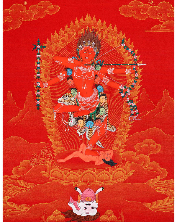 Kurukulla Dakini Thangka Art