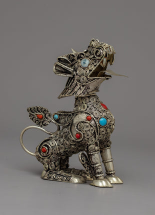 Copper Lion Statue