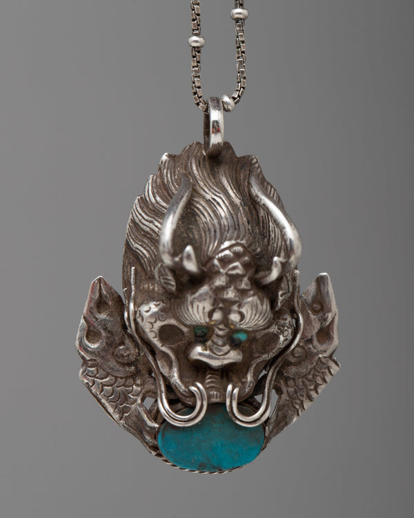 Garuda Turquoise Pendant