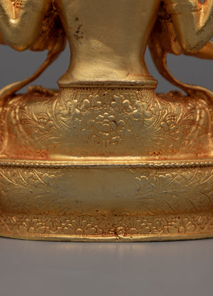 Miniature Chenrezig Sculpture | Buddhist Compassionate Bodhisattva