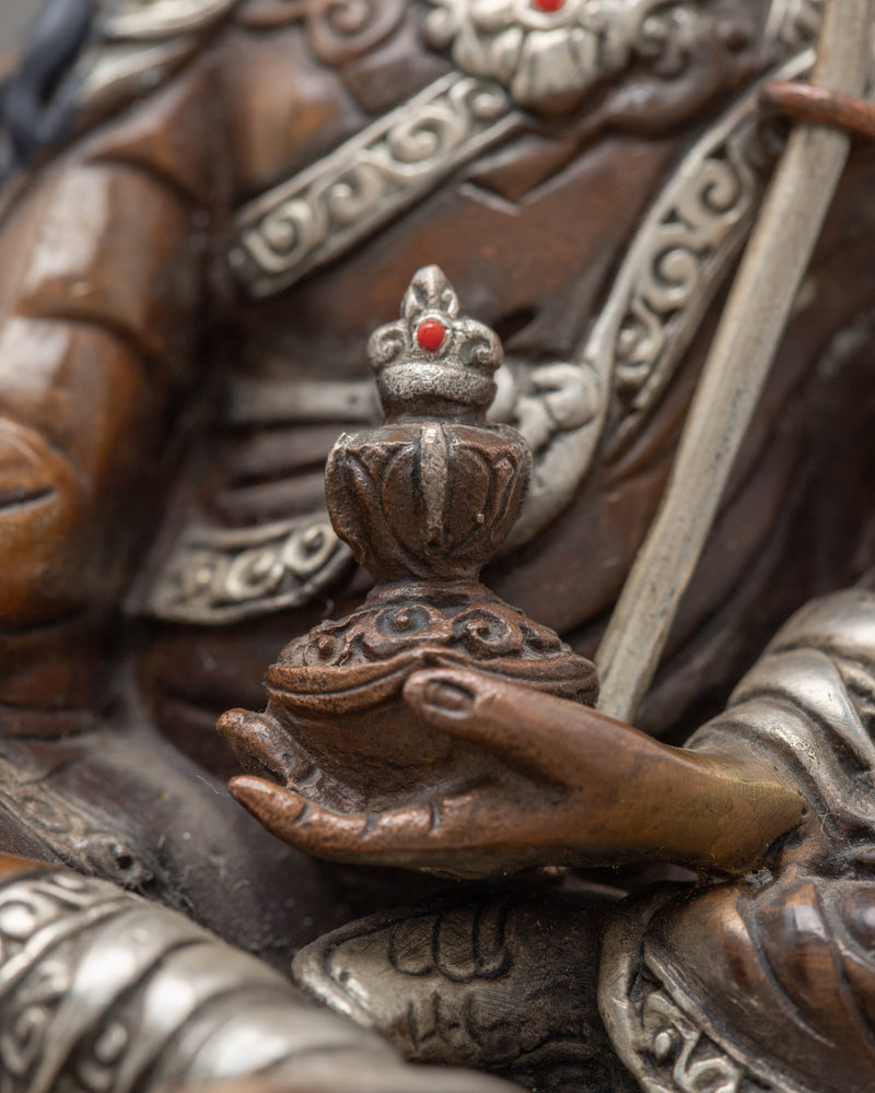 Guru Rinpoche Statue | Mini Sculptures for Yoga Room Decor