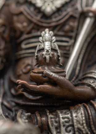 Copper Guru Rinpoche Statue | Buddhist Art Decor
