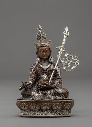 Copper Guru Rinpoche Statue | Buddhist Art Decor