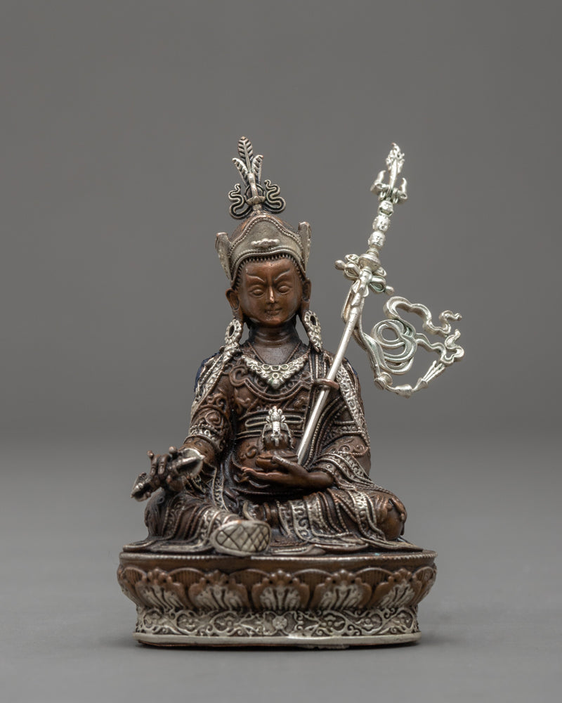 Copper Guru Rinpoche Statue | Buddhist Art Decor
