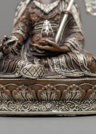 Copper Guru Rinpoche Statue | Buddhist Art Decor